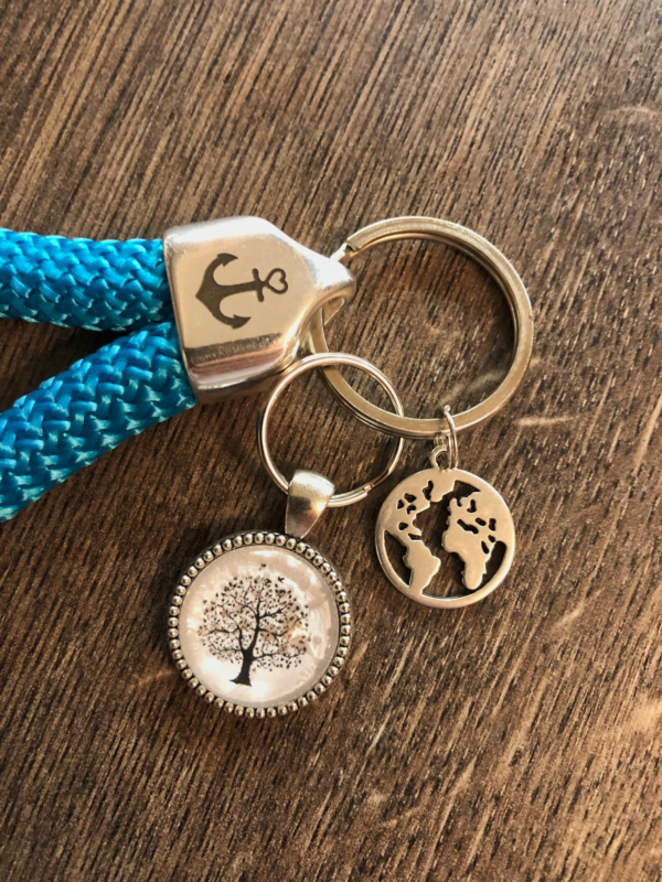 Maritime Keychains aus Segeltau