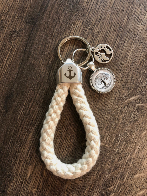 Maritime Keychains aus Segeltau