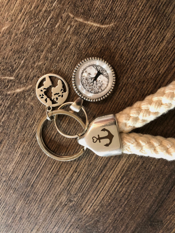 Maritime Keychains aus Segeltau