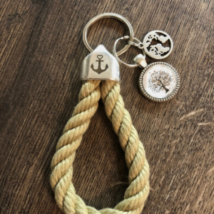 Maritime Keychains aus Segeltau