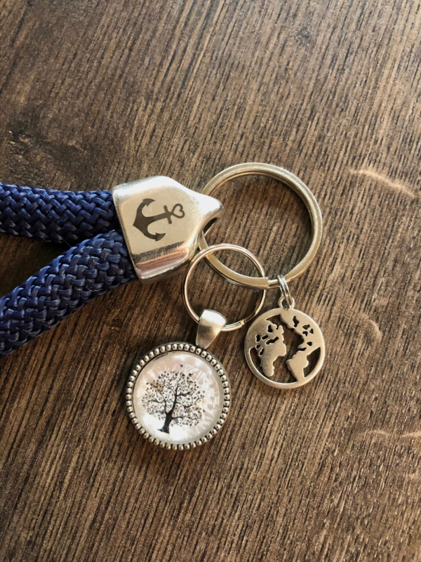 Maritime Keychains aus Segeltau