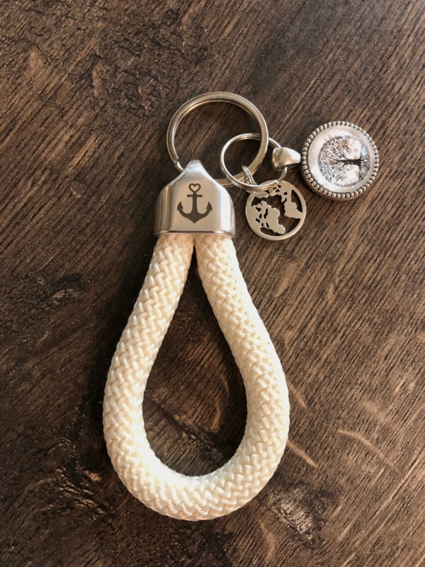 Maritime Keychains aus Segeltau