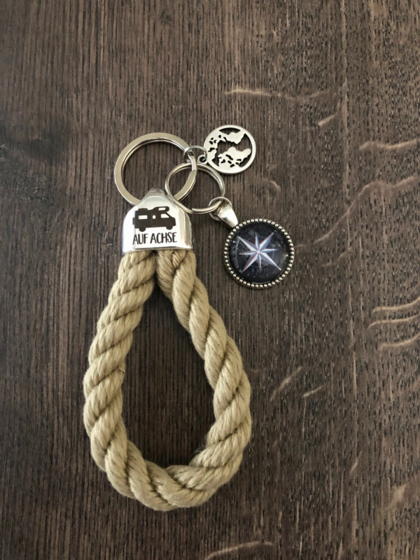 Maritime Keychains aus Segeltau