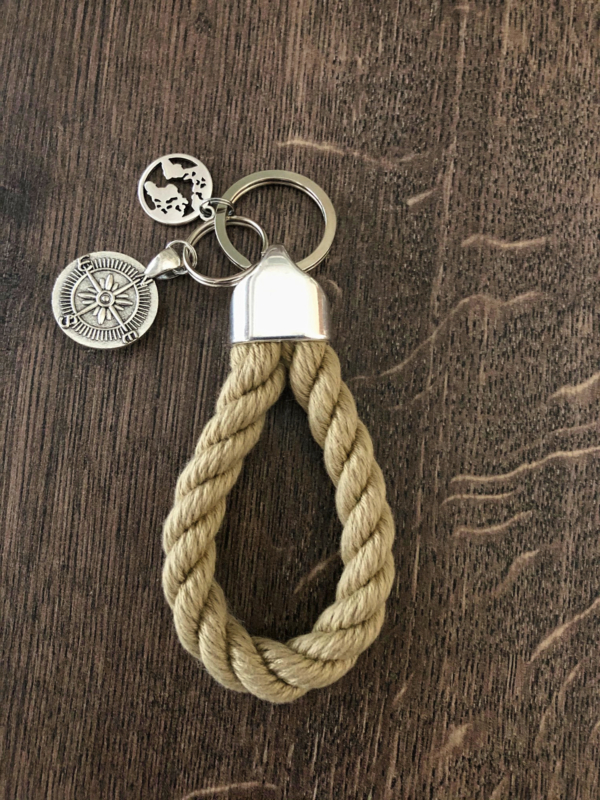 Maritime Keychains aus Segeltau