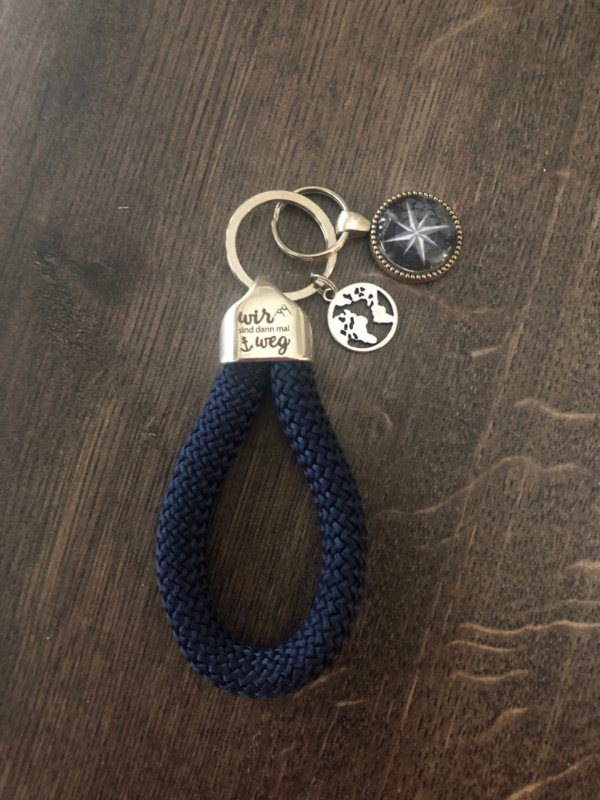 Maritime Keychains aus Segeltau