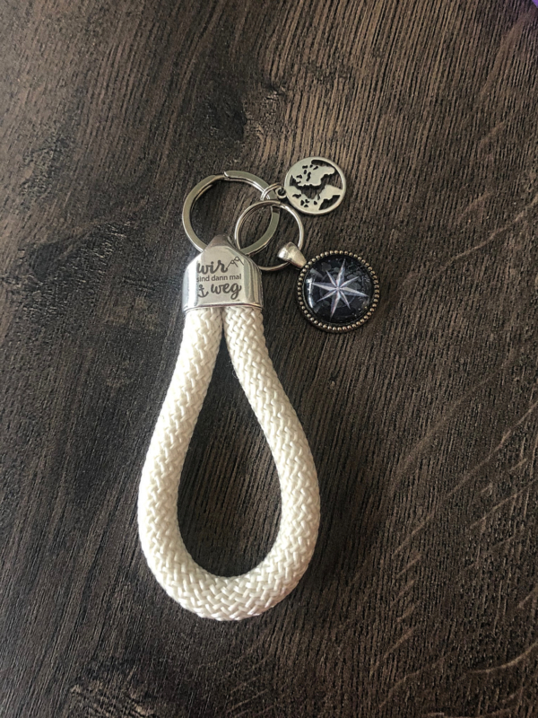 Maritime Keychains aus Segeltau