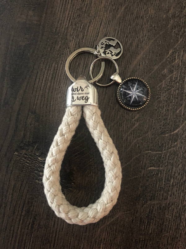 Maritime Keychains aus Segeltau