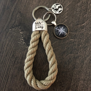 Maritime Keychains aus Segeltau