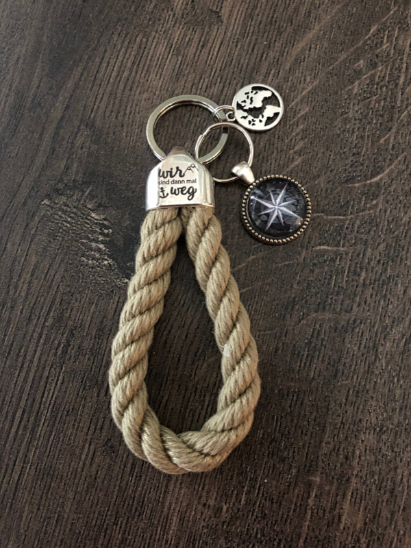 Maritime Keychains aus Segeltau